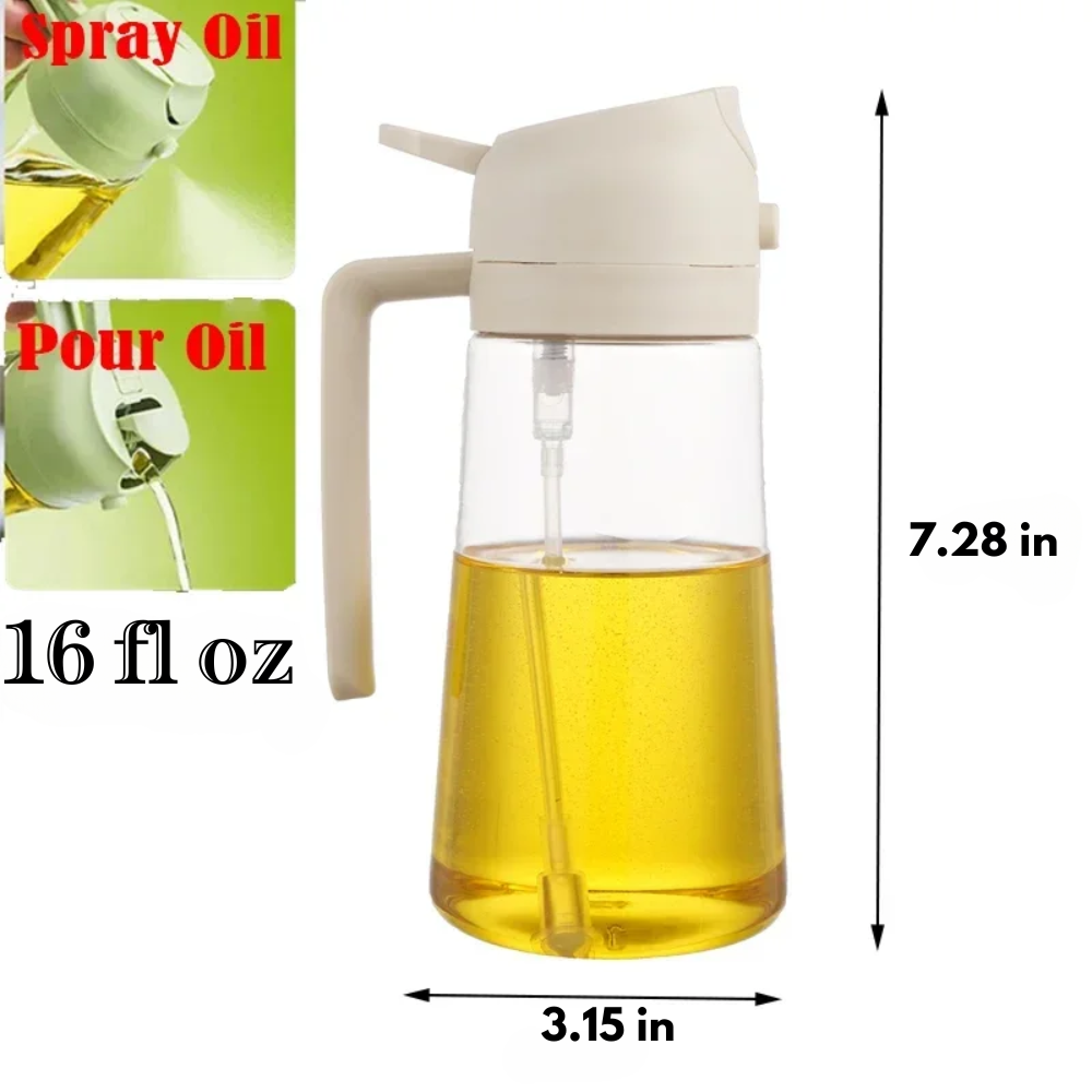SmartOil Sprayer Pro |🌞 Summer Sale - Buy 2 or More For 15% Off Order🌻 | 2-in-1 Glass Cooking Oil Dispenser | Multi Use Tool