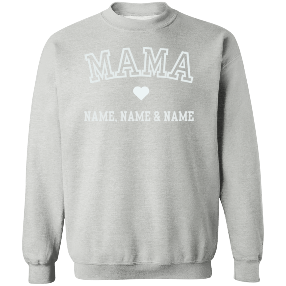 PERSONALIZED MAMA SWEATSHIRT | MOTHER'S DAY | BIRTHDAY | G180 Crewneck Pullover Sweatshirt