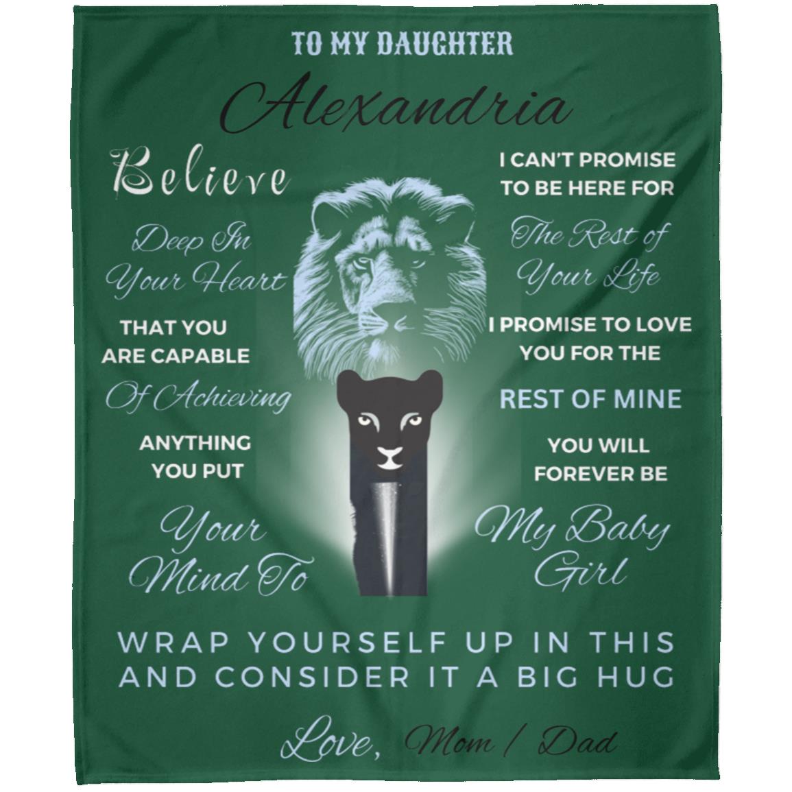 Personalize Daughter's FLM Arctic Fleece Blanket 50x60