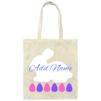 PERSONALIZED GIRL'S TOTE | EASTER BASKET | BE007 Canvas Tote Bag