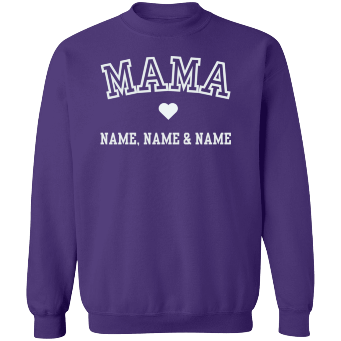 PERSONALIZED MAMA SWEATSHIRT | MOTHER'S DAY | BIRTHDAY | G180 Crewneck Pullover Sweatshirt