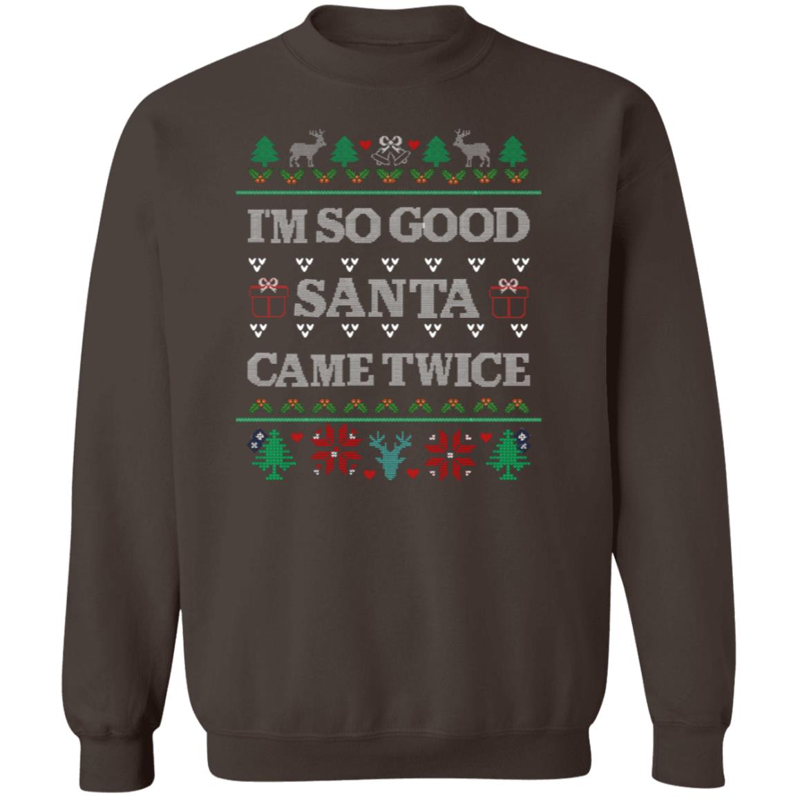 Santa Came Twice | Couples Matching Ugly Sweater