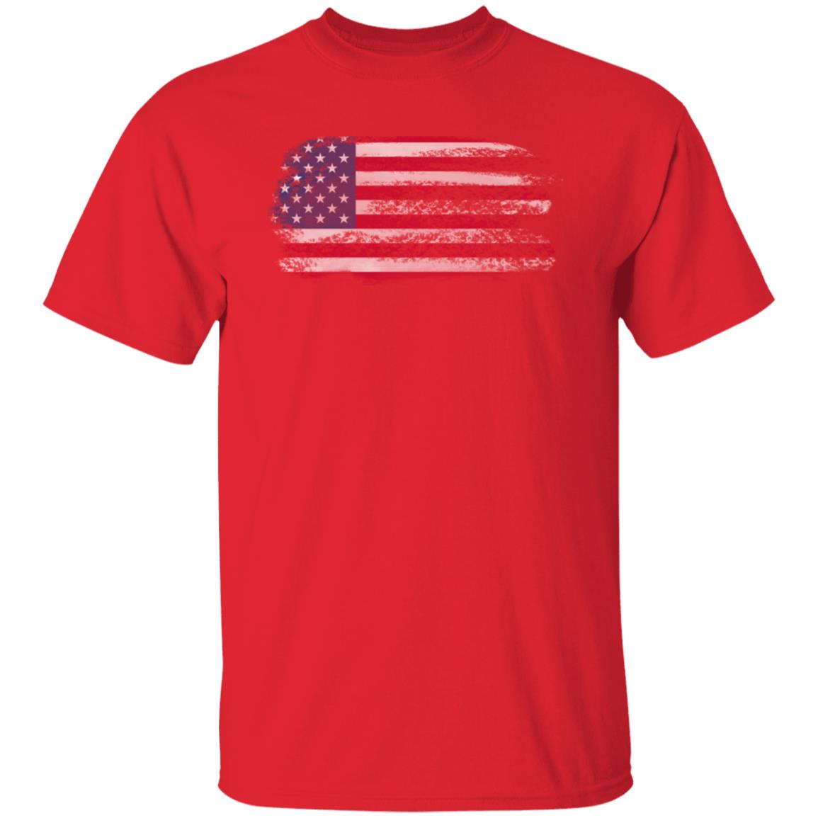 Distressed Patriotic American Flag | G500 5.3 oz. T-Shirt