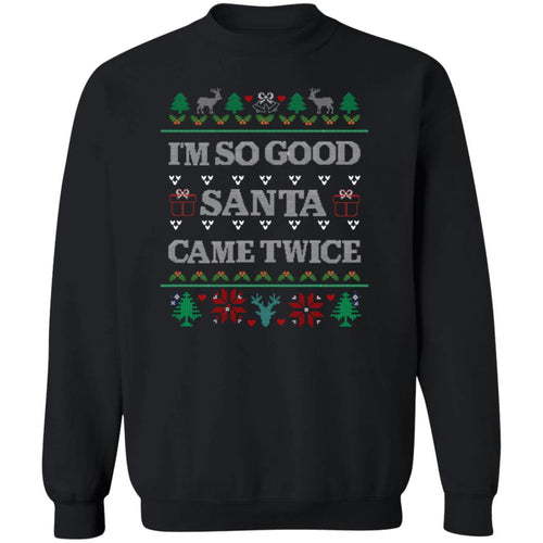 Santa Came Twice | Couples Matching Ugly Sweater