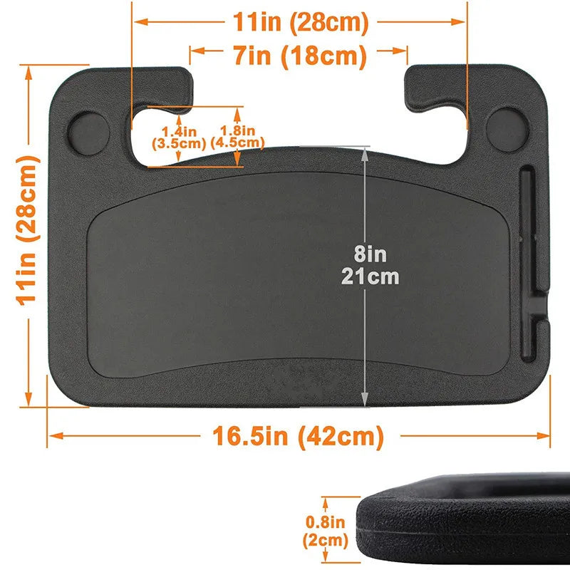 WorknDineMate™ Steering Wheel Laptop Desk & Meal Tray Table