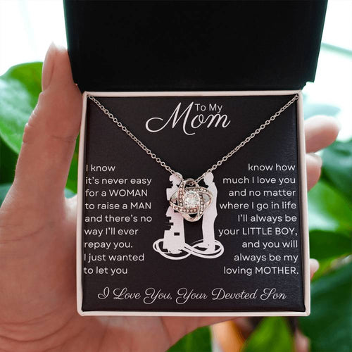 Mom You Raised a Man | Love Knot Necklace
