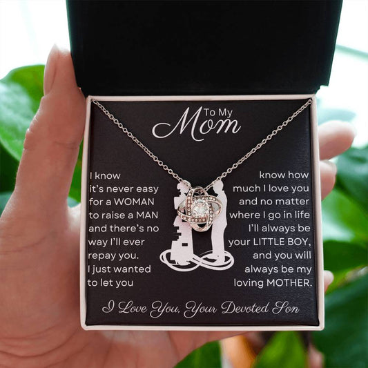 Mom You Raised a Man | Love Knot Necklace