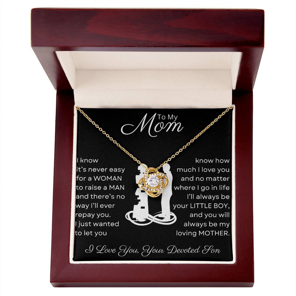 Mom You Raised a Man | Love Knot Necklace