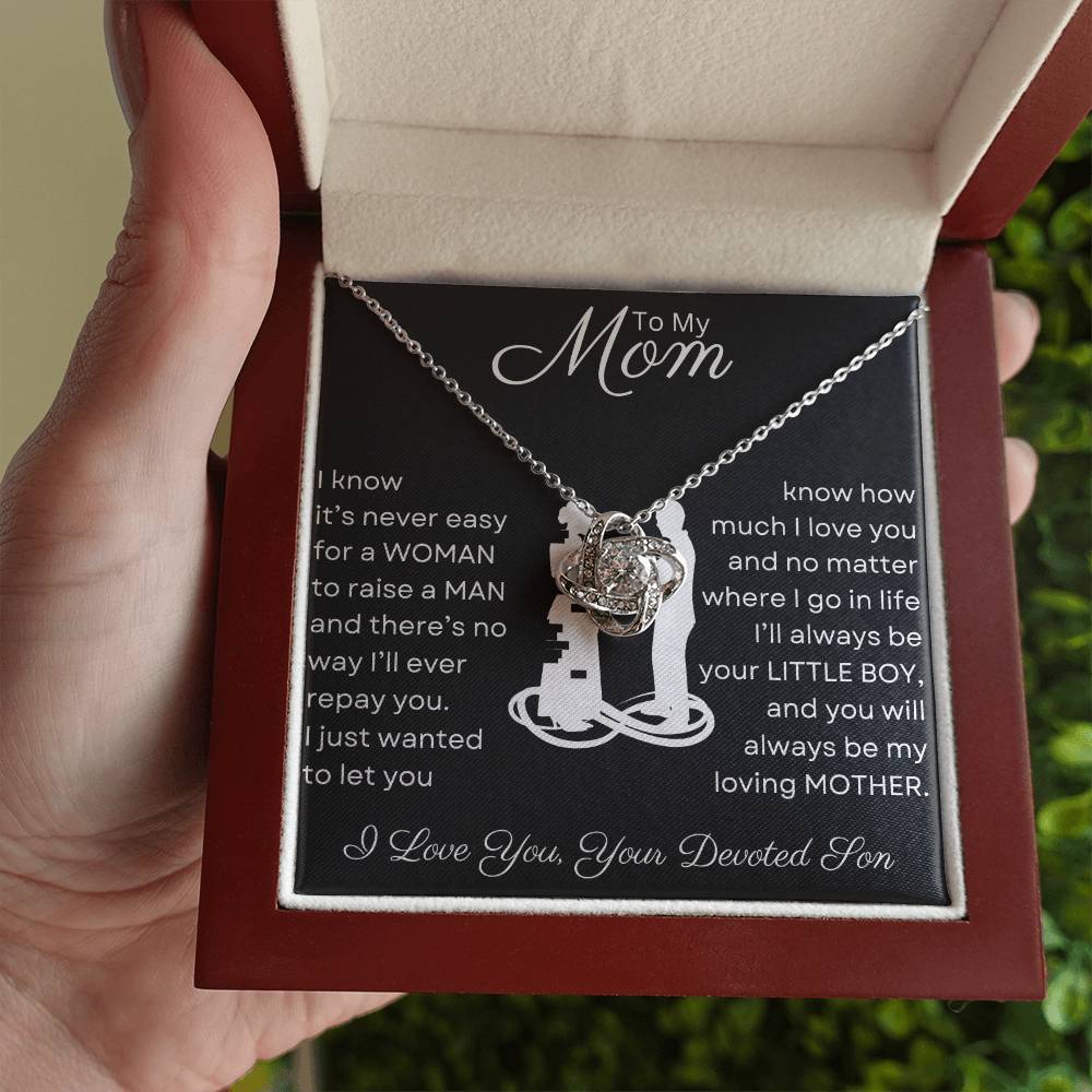Mom You Raised a Man | Love Knot Necklace