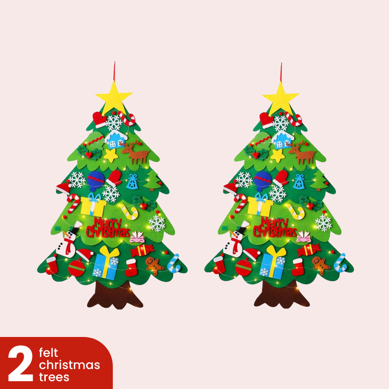 Toddler's Interactive Felt Christmas Tree