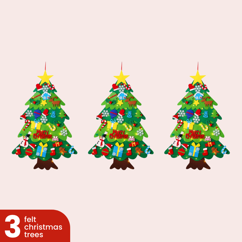 Toddler's Interactive Felt Christmas Tree