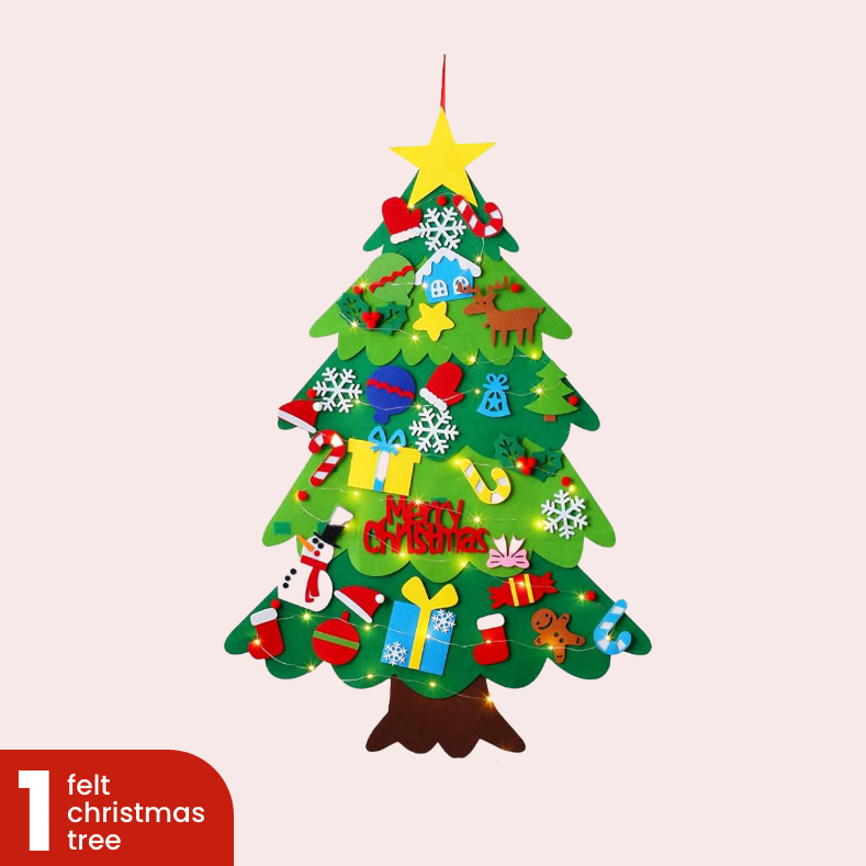Toddler's Interactive Felt Christmas Tree
