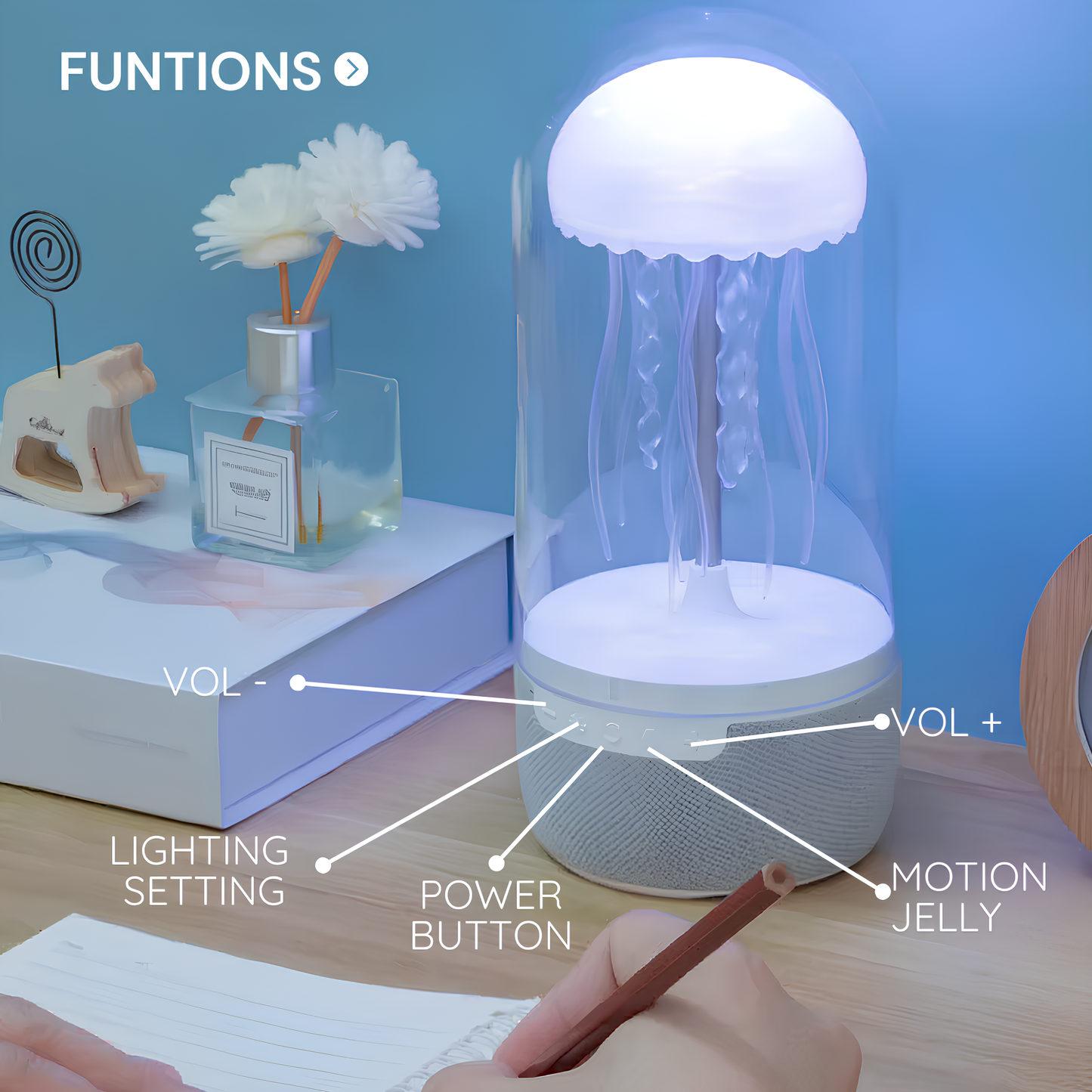 TranquilTide Jelly Lamp™: Relax & Resonate