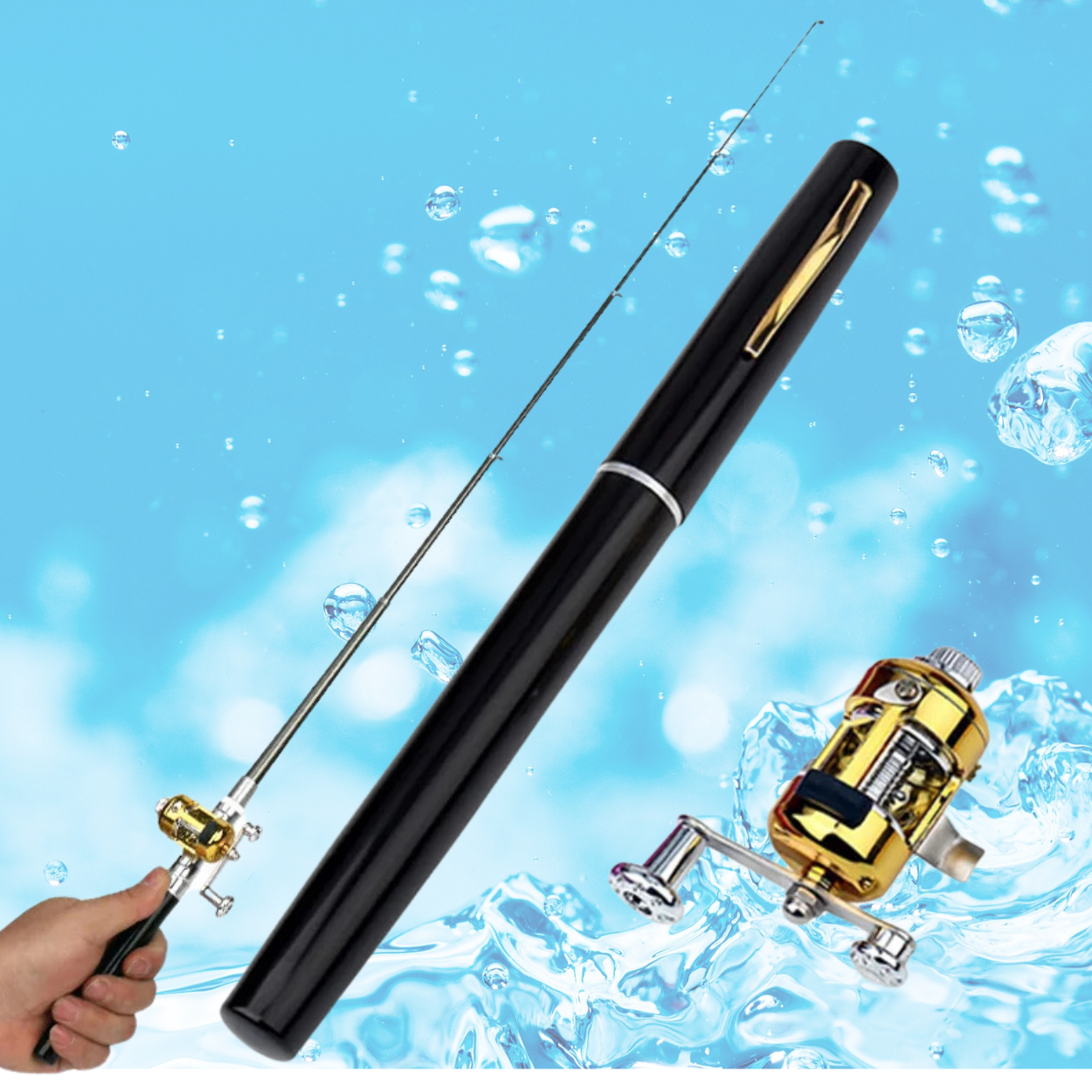 SnapQik Pro™ Fishing Pen Rod