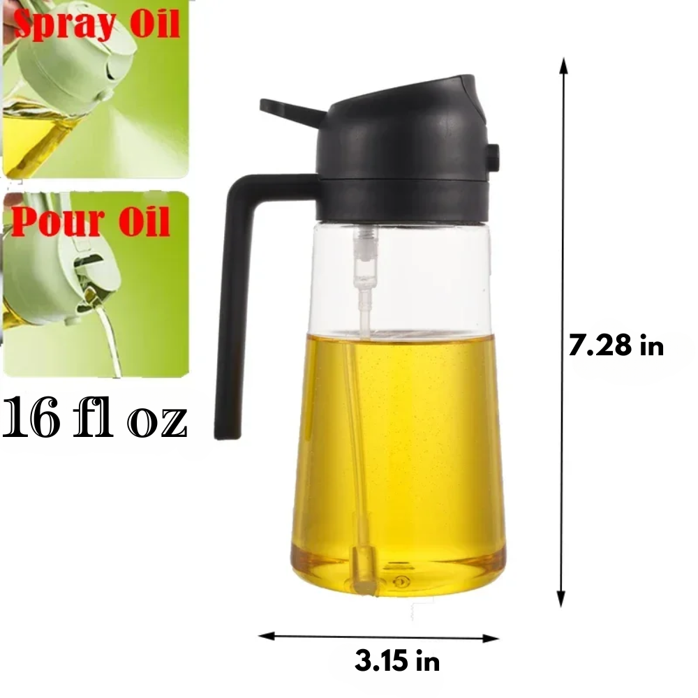 SmartOil Sprayer Pro |🌞 Summer Sale - Buy 2 or More For 15% Off Order🌻 | 2-in-1 Glass Cooking Oil Dispenser | Multi Use Tool