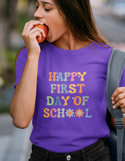 Happy First Day of School | v2-2023628 | G500 5.3 oz. T-Shirt