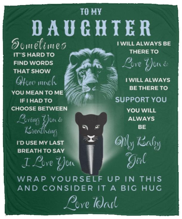 Customizable Royal Lioness | Daughter's Blanket | 50x60