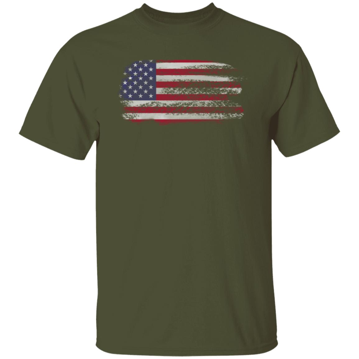Distressed Patriotic American Flag | G500 5.3 oz. T-Shirt
