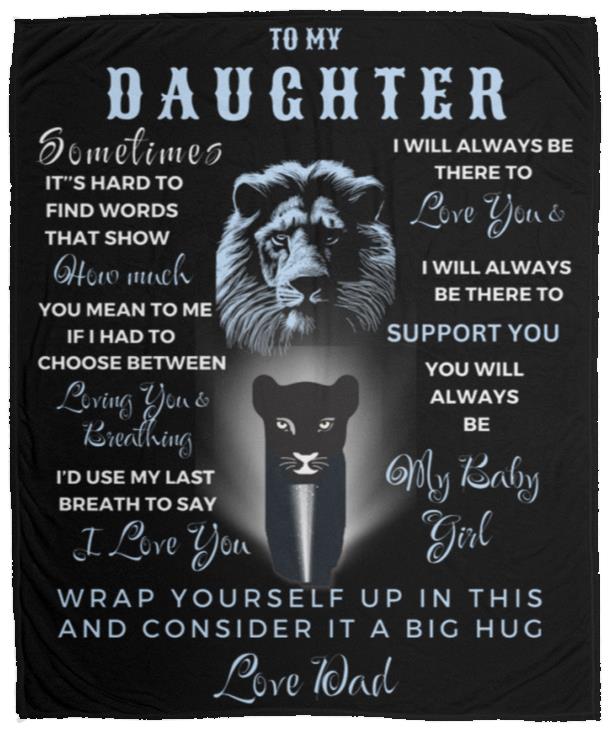 Customizable Royal Lioness | Daughter's Blanket | 50x60