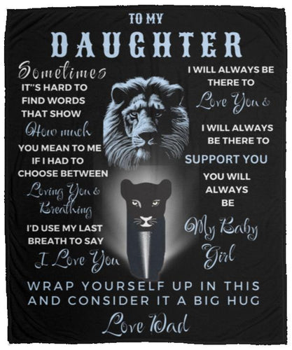 Customizable Royal Lioness | Daughter's Blanket | 50x60