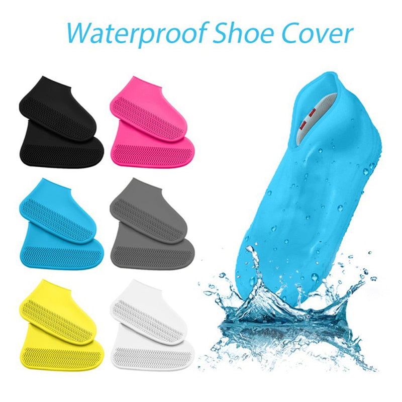 1 Pair Unisex Waterproof Silicone Shoe Covers