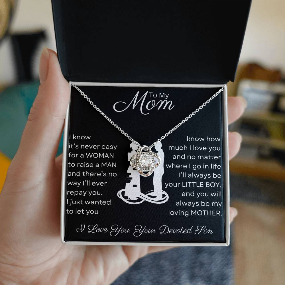 Mom You Raised a Man | Love Knot Necklace