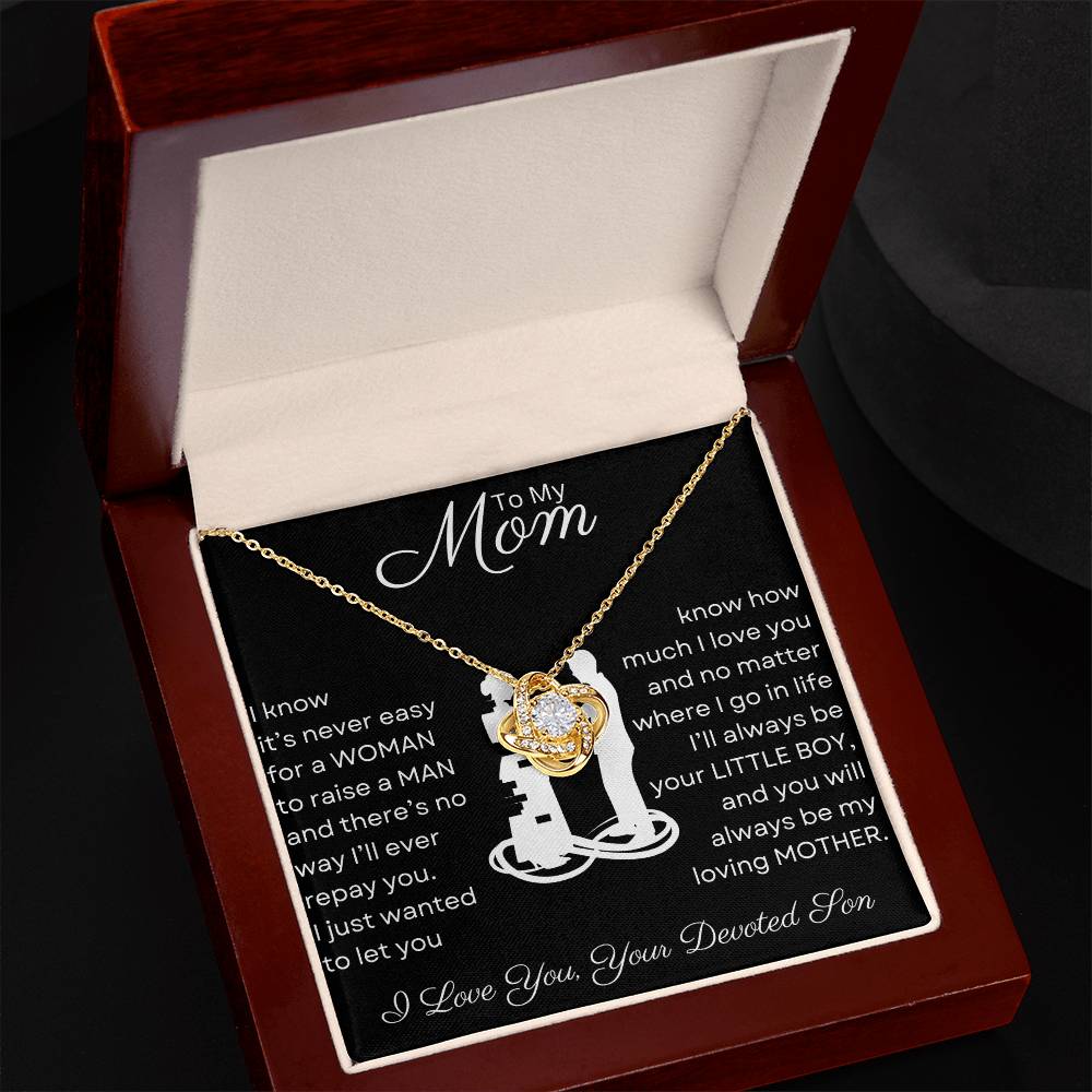 Mom You Raised a Man | Love Knot Necklace