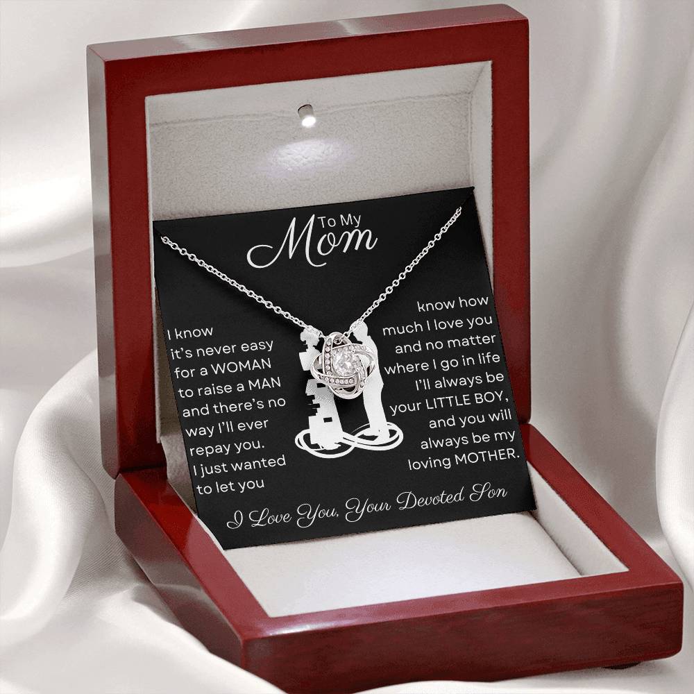 Mom You Raised a Man | Love Knot Necklace