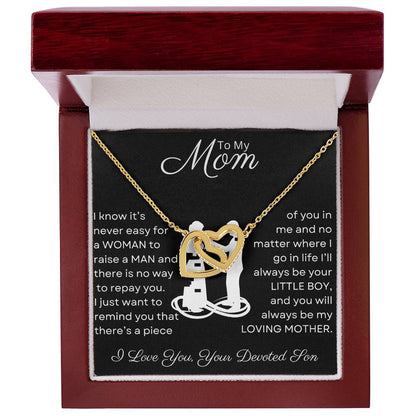 Mom, You Raised a Man | Interlocking Hearts Necklace