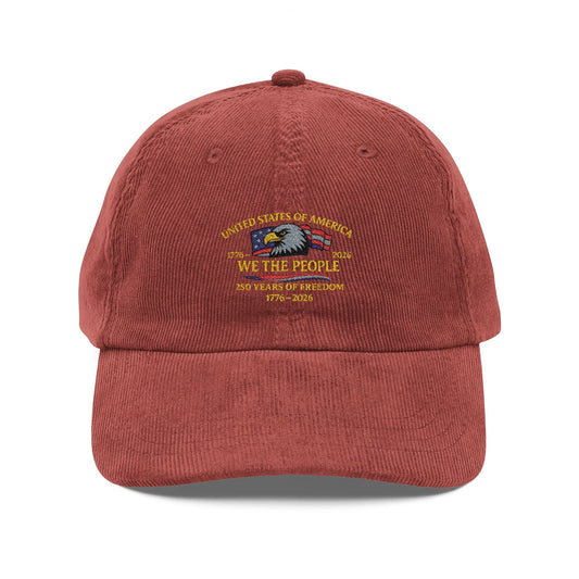 Patriotic Vintage Cord Cap